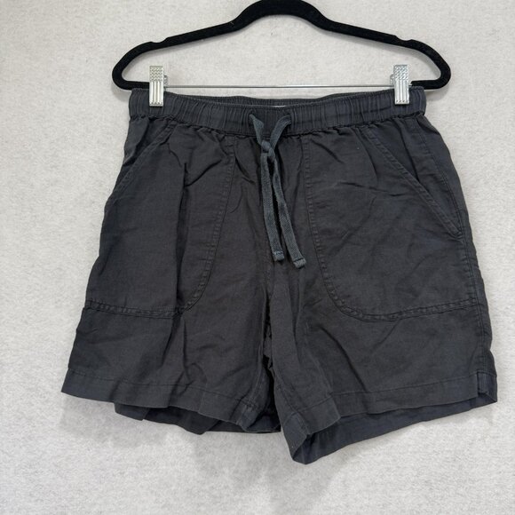 Bridge & Burn Shorts Womens Small Gray Linen Organic Cotton Sustainable Pockets - Picture 1 of 10